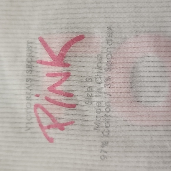 Y2K VS Pink Logo Racerback Tank. Size: S - Picture 3 of 7